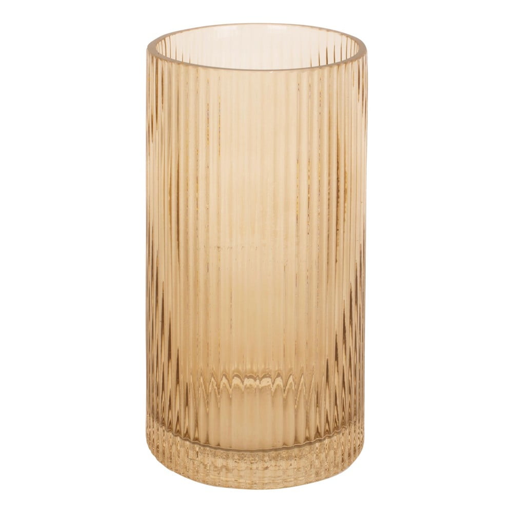 Jasnobrązowy szklany wazon PT LIVING Allure, wys. 20 cm