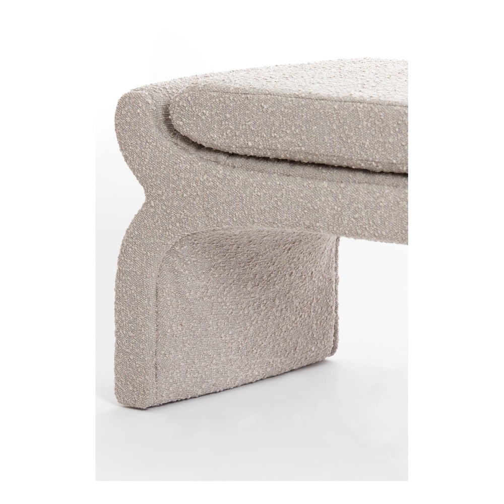 Beżowa ławka z materiału bouclé Nafya – Light & Living (zdjęcie 5)
