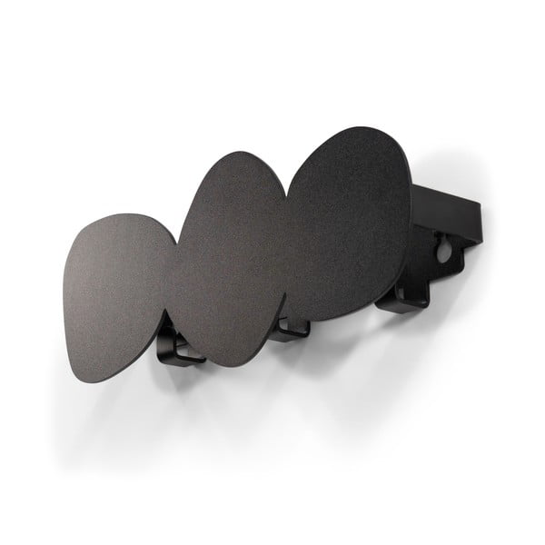 Czarny metalowy wieszak ścienny 35 cm Tumulo – Spinder Design-image-2