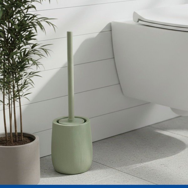 Zielona szczotka do WC ceramiczna Fablo – Wenko-image-1