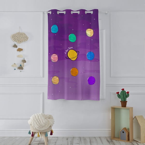 Zasłona dziecięca 180x135 cm Les planetes – Mr. Fox-image-1