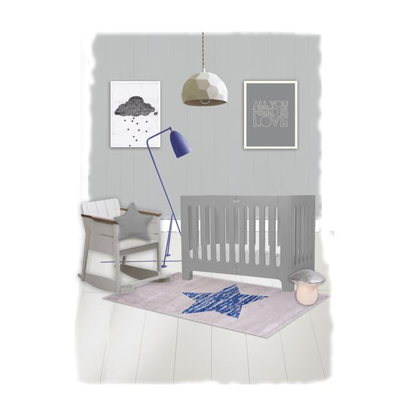 Niebieski dywan dziecięcy Nattiot Lucero, 80x150 cm-image-2