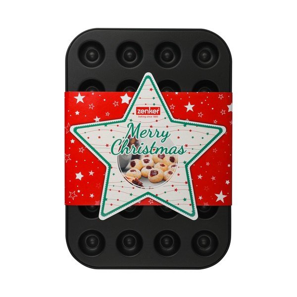 Stalowa blaszka na ciastka z dżemem Zenker Sparkling Christmas, 38,5 x 27 cm-image-1