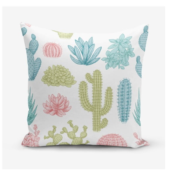 Poszewka na poduszkę z domieszką bawełny Minimalist Cushion Covers Cactus, 45x45 cm