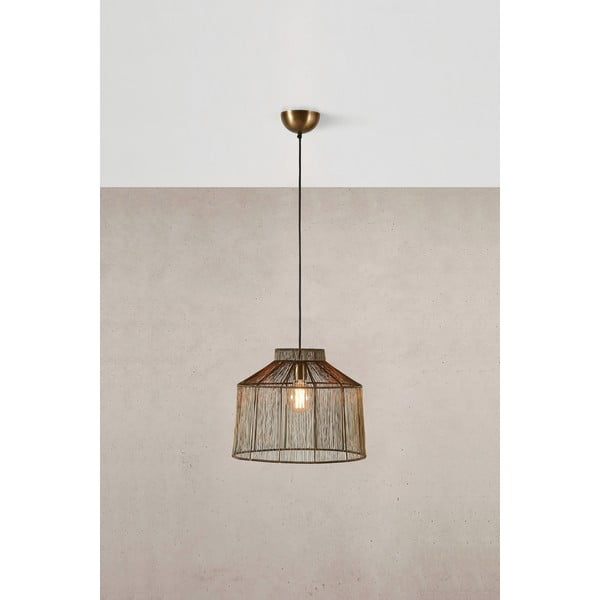 Lampa wisząca w kolorze brązu z metalowym kloszem ø 42 cm Capanna – Markslöjd-image-1