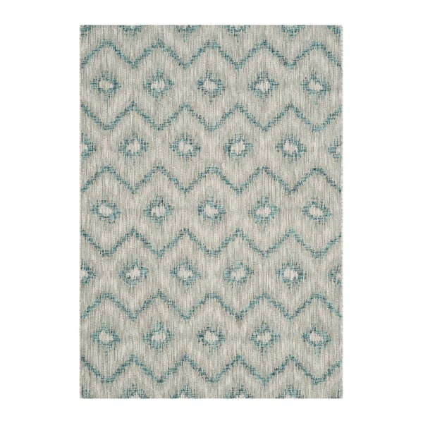 Szaro-niebieski dywan odpowiedni na zewnątrz Safavieh Safi, 170x121 cm