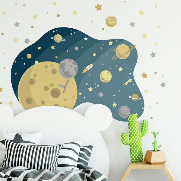 Naklejka ścienna dla dzieci Ambiance The Starry Galaxy, 90 x 60 cm-image-2