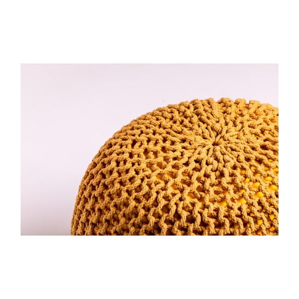 Musztardowy puf Bonami Essentials Jagger-image-2