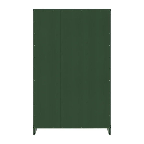 Zielony regał z litego drewna sosnowego 74x118x35 cm Anita – Støraa-image-3