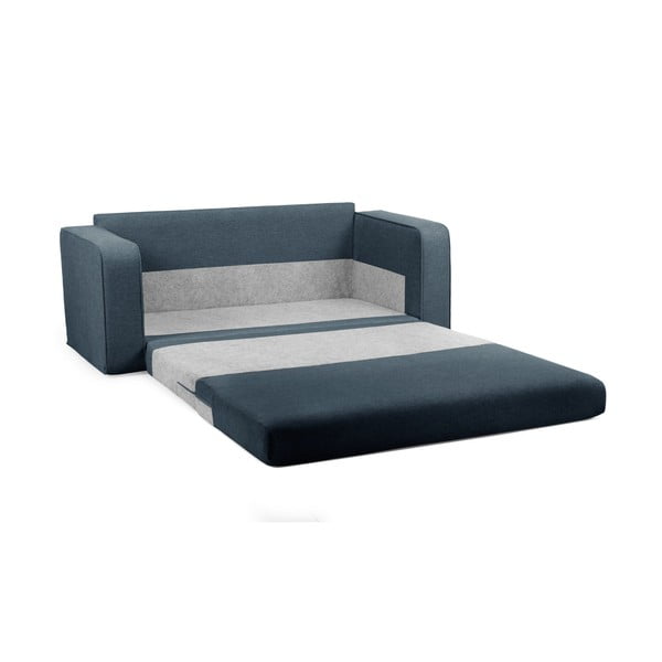 Niebieska rozkładana sofa 160 cm Come – Bobochic Paris-image-3