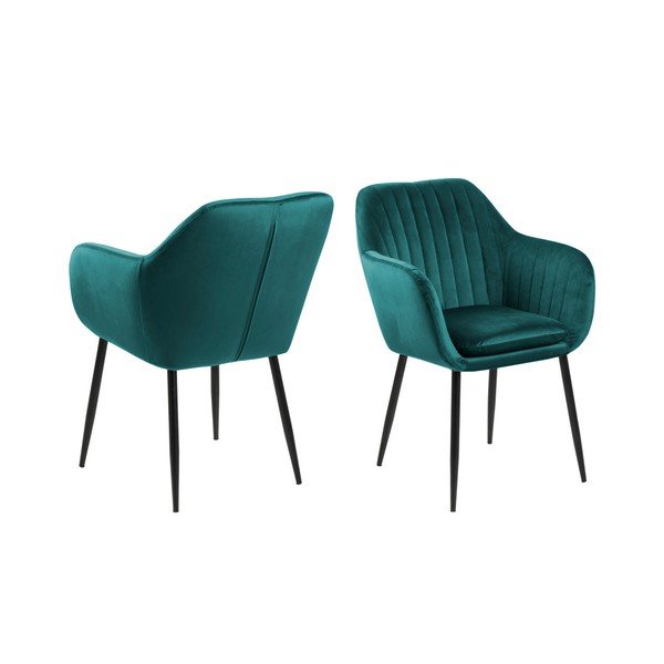 Zielony tapicerowany fotel Actona Emilia-image-2