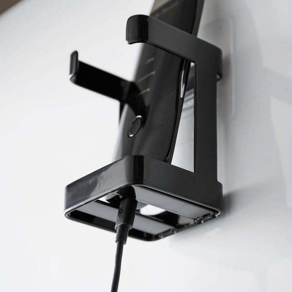 Czarny metalowy uchwyt na maszynkę do golenia Film Hook – YAMAZAKI-image-2