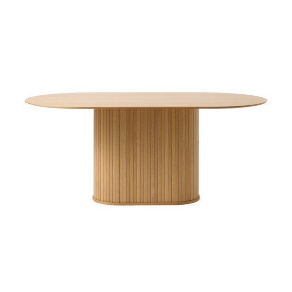 Stół z blatem w dekorze dębu 95x180 cm Nola – Unique Furniture-image-2