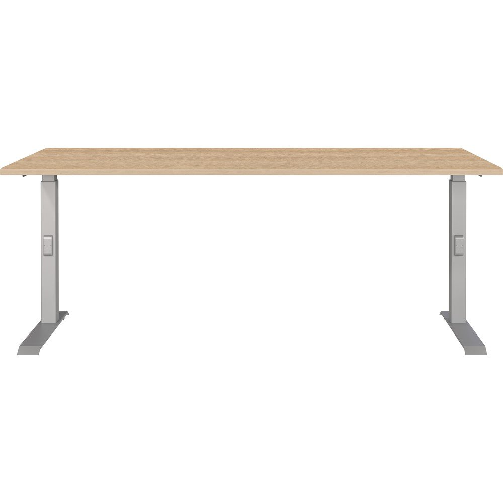 Biurko z regulowaną wysokością z blatem w dekorze dębu 80x180 cm Downey – Germania (zdjęcie 2)