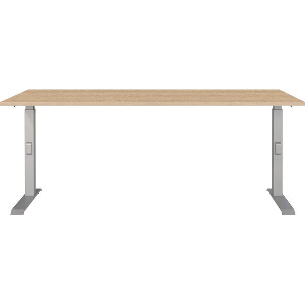 Biurko z regulowaną wysokością z blatem w dekorze dębu 80x180 cm Downey – Germania-image-1