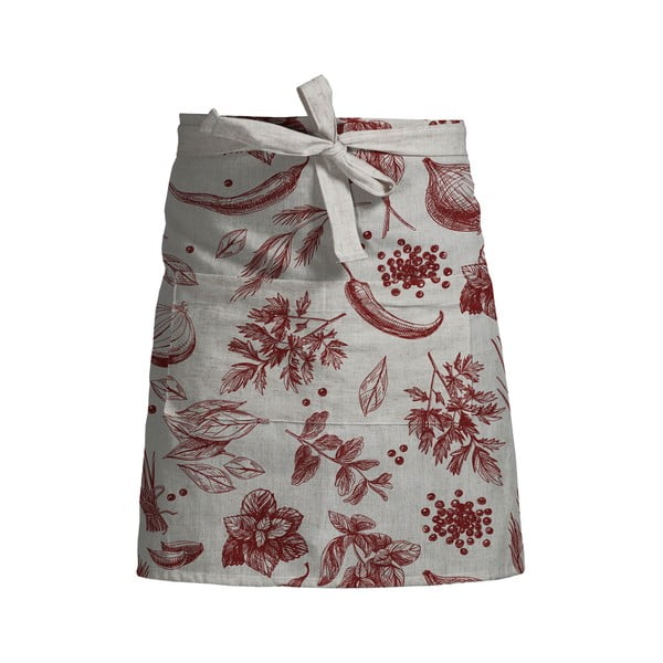 Fartuch kuchenny w kwiaty z domieszką Inu Really Nice Things Delantal Red Peppers