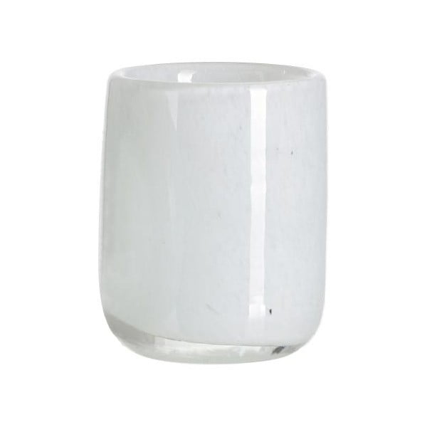 Biały szklany świecznik A Simple Mess Kron