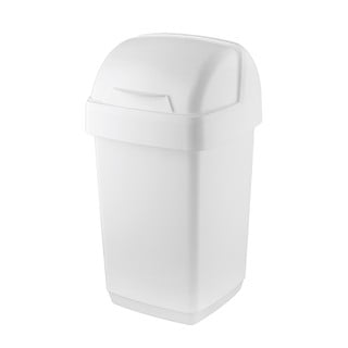 Biały kosz na śmieci Addis Roll Top, 22,5x23x42,5 cm
