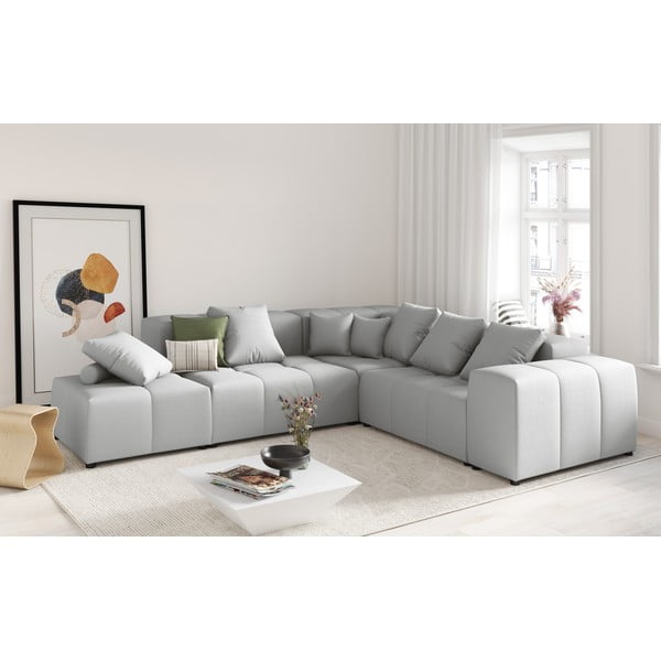 Szara poduszka do sofy modułowej Rome – Cosmopolitan Design-image-4