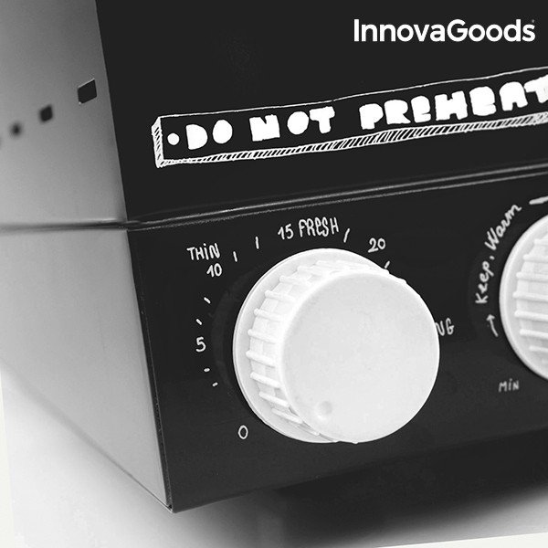 Elektryczny pojemnik na pizzę z książką kucharską InnovaGoods, moc 1200 W-image-1