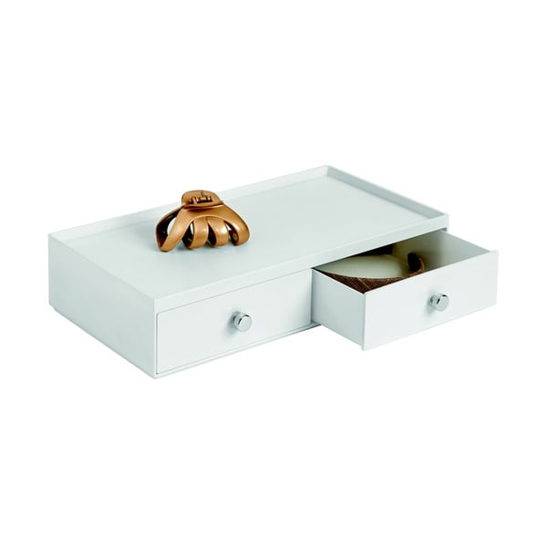 Biały organizer z 2 szufladami iDesign Drawer