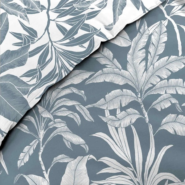 Biało-niebieska bawełniana pościel dwuosobowa 240x220 cm Hera – douceur d'intérieur-image-3