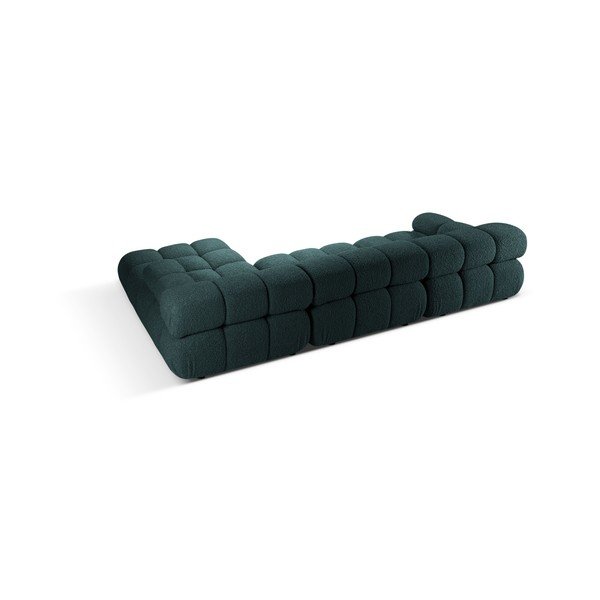 Morski narożnik modułowy z materiału bouclé (prawostronny/z szezlongiem) – Micadoni -image-2