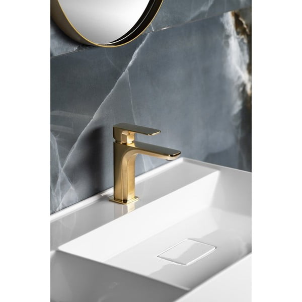 Bateria umywalkowa stojąca w kolorze złota Spy – Sapho-image-1