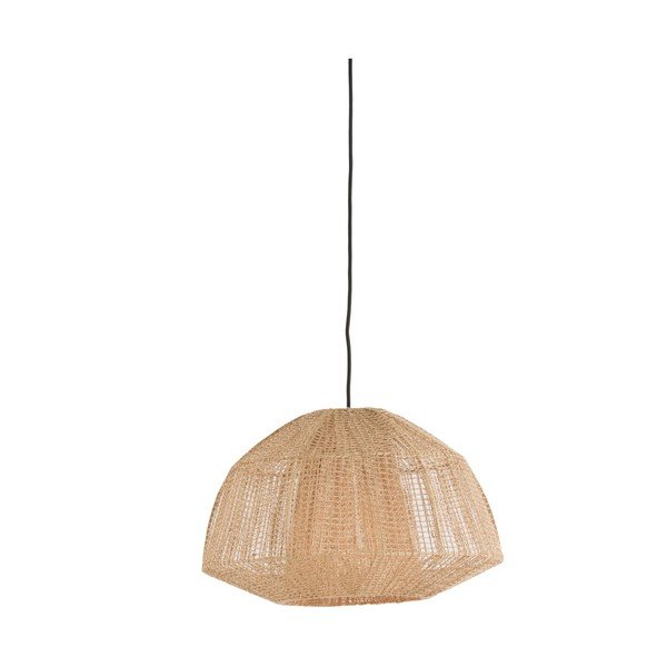 Lampa wisząca w naturalnym kolorze ø 10 cm Macul – Light & Living