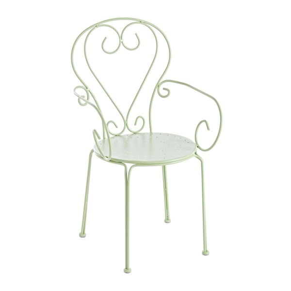 Jasnozielone krzesło ogrodowe Ina