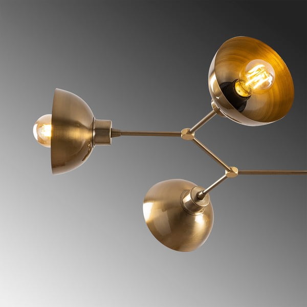 Lampa sufitowa w kolorze złota z metalowym kloszem 52x102 cm Dram – Opviq lights-image-4