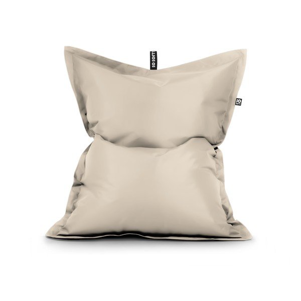 Beżowy worek do siedzenia z imitacji skóry Pad XL – So Soft?