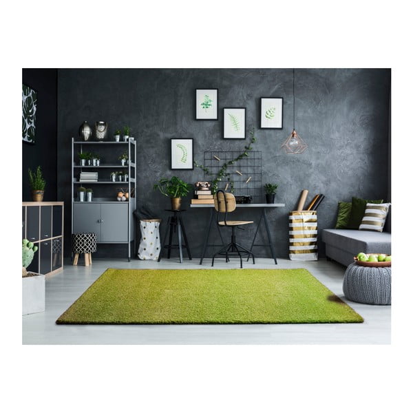 Zielony dywan Universal Khitan Liso Verde, 57x110 cm