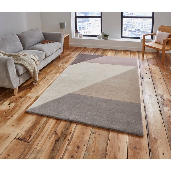 Szary wełniany dywan Think Rugs Elements, 150x230 cm-image-1