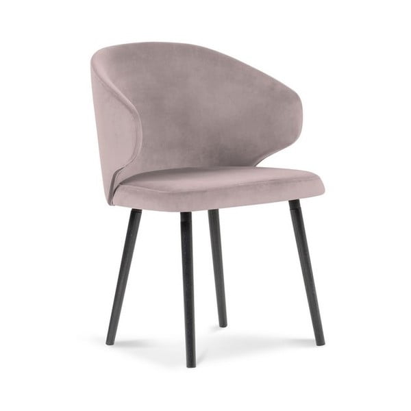 Fioletowe krzesło z aksamitnym obiciem Windsor & Co Sofas Nemesis