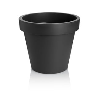 Antracytowa doniczka Gardenico Metro Twist, ø 49 cm