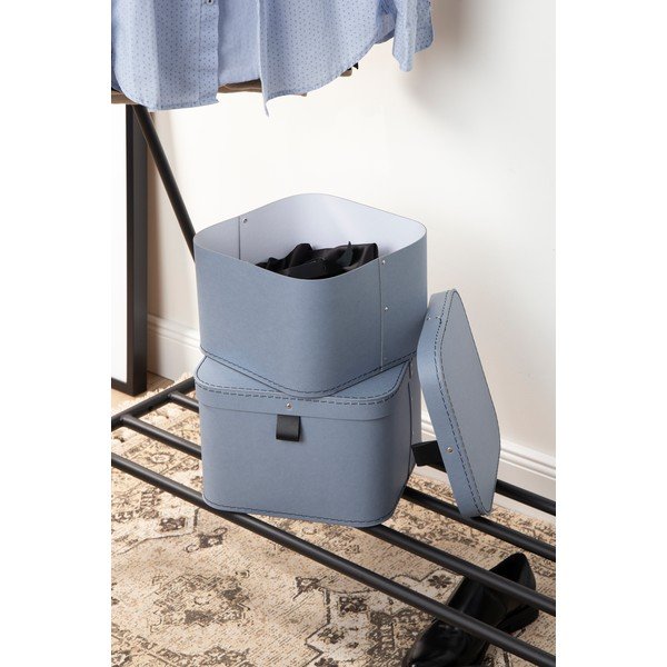 Kartonowe pojemniki z pokrywką zestaw 2 szt. Ludvig – Bigso Box of Sweden-image-1