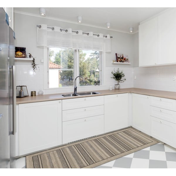 Beżowy chodnik Floorita Velour, 55x280 cm-image-2