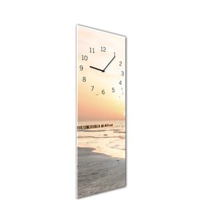 Zegar ścienny Styler Glassclock Beach, 20x60 cm