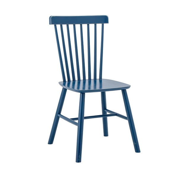 Niebieskie krzesła z litego drewna kauczukowego zestaw 2 szt. Mill – Bloomingville