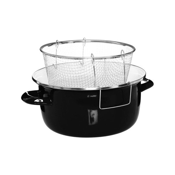Czarny garnek do smażenia frytek Premier Housewares Deep Fryer Black, obj. 5 l-image-4