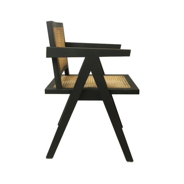 Czarne krzesło z drewna mahońowego Phi – HSM collection-image-3