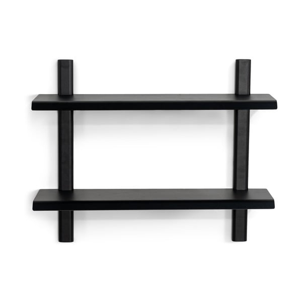 Czarna wielopoziomowa metalowa półka 60 cm Hola – Spinder Design