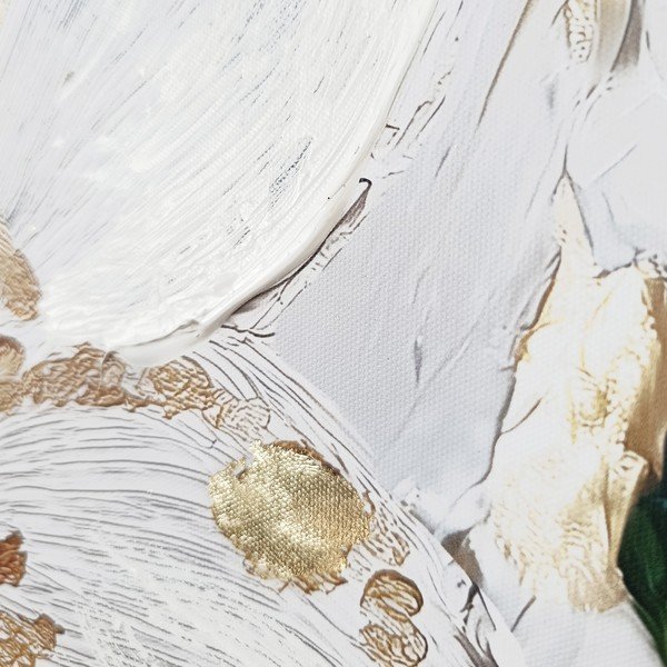 Obraz z ręcznie malowanymi elementami 70x100 cm Petal Glow – Styler-image-4