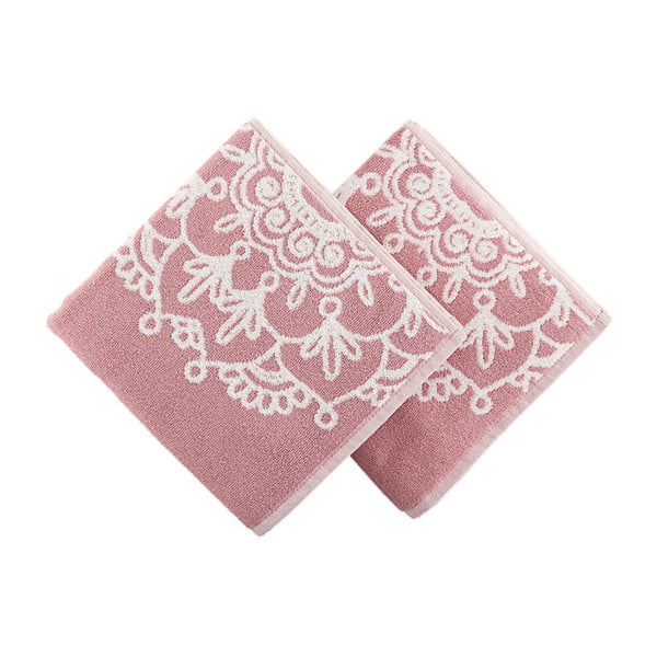 Zestaw 2 ręczników Crazy Vibes Pink, 50x100 cm