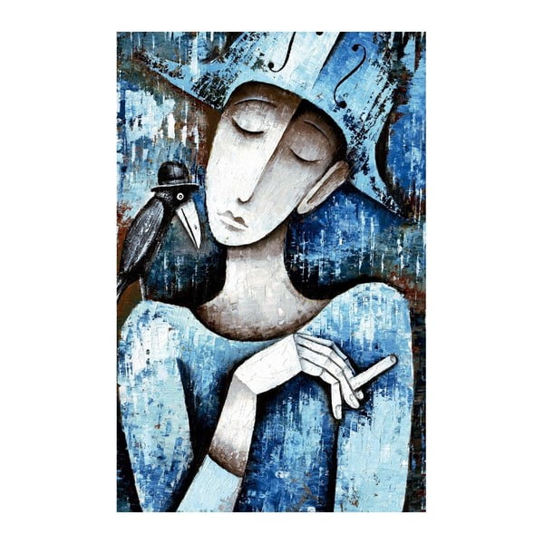 Obraz na płótnie Woman Blue Canvas, 70 x 45 cm