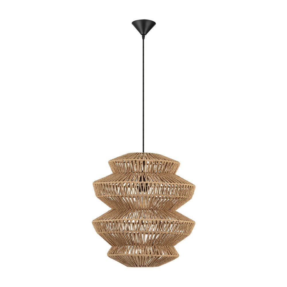 Lampa wisząca z liny w naturalnym kolorze ø 40 cm Nua – Nova Luce