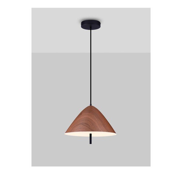 Metalowa lampa wisząca LED w naturalnym kolorze z metalowym kloszem ø 40 cm Oros – Nova Luce-image-4