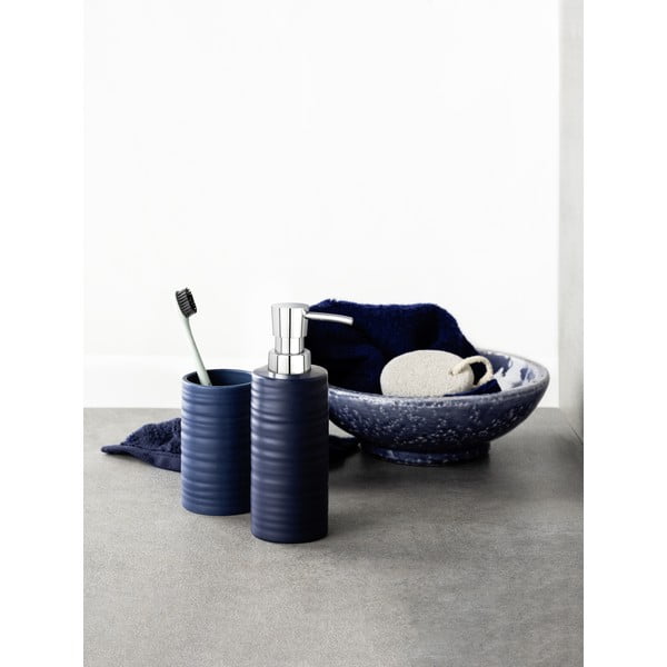 Ciemnoniebieski ceramiczny dozownik do mydła 0.26 l Mila – Wenko-image-1