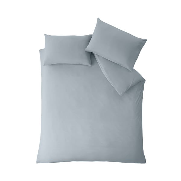 Niebieskoszara pościel jednoosobowa z mikrowłókna 135x200 cm So Soft Easy Iron – Catherine Lansfield